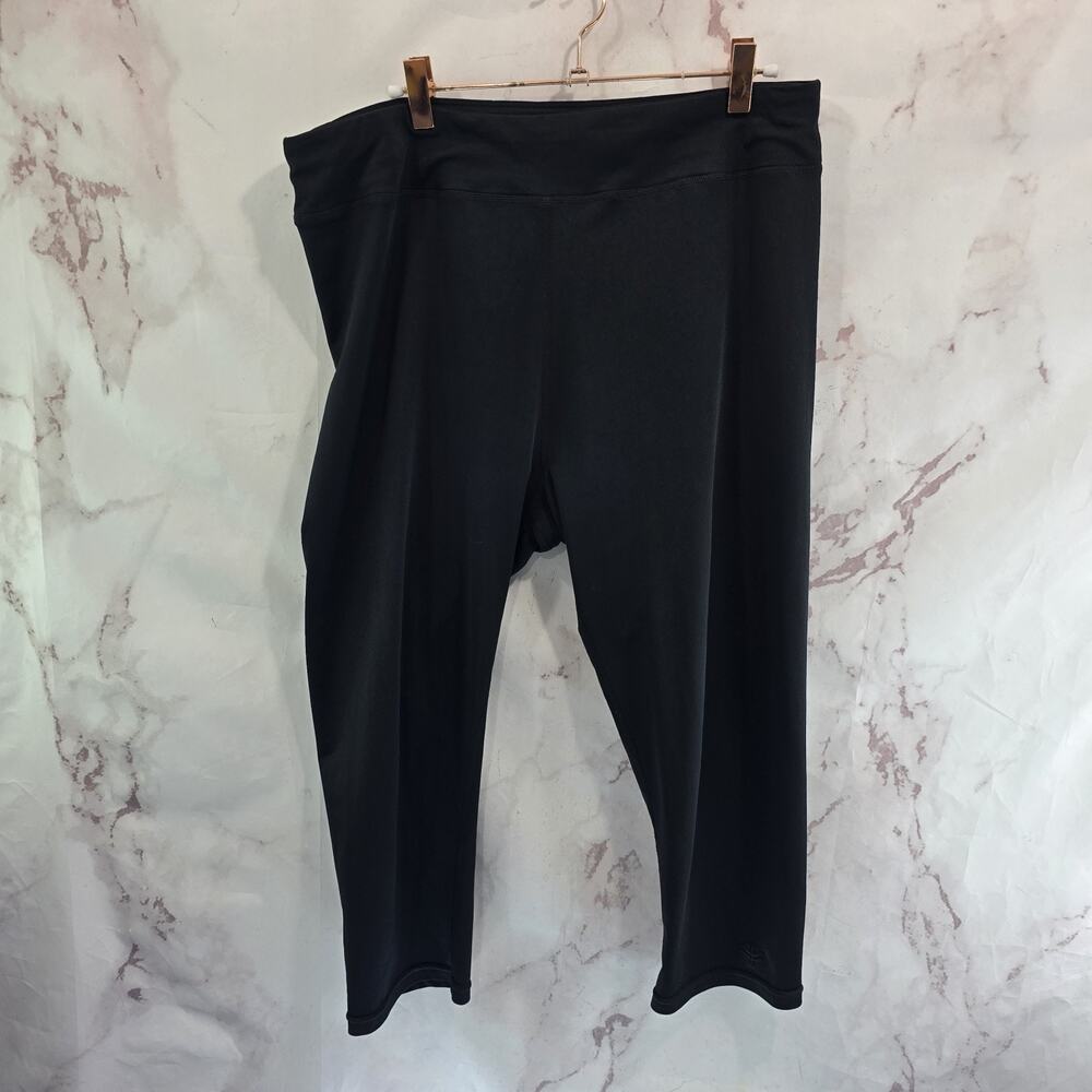 Coolibar Capris Womens XL Black Sun UPF 50 Capri Pants Pull On Crop Legging